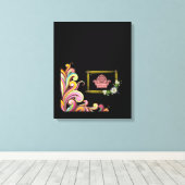 Stretched Canvas Print Moederdag Floral (Insitu (Houten vloer))