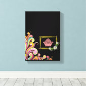 Stretched Canvas Print Moederdag Floral (Insitu (Houten vloer))