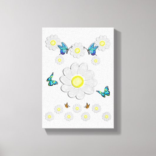 Stretched Canvas Print Moederdag Floral (Voorkant)