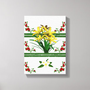 Stretched Canvas Print Moederdag Floral