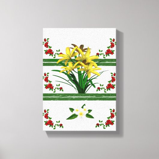 Stretched Canvas Print Moederdag Floral (Voorkant)
