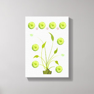 Stretched Canvas Print Moederdag Floral
