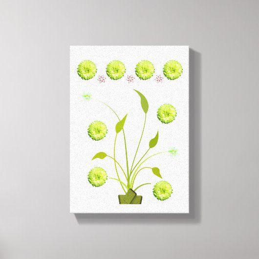 Stretched Canvas Print Moederdag Floral (Voorkant)