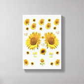 Stretched Canvas Print Moederdag Floral (Voorkant)