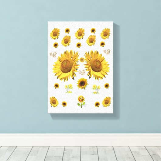 Stretched Canvas Print Moederdag Floral (Insitu (Houten vloer))