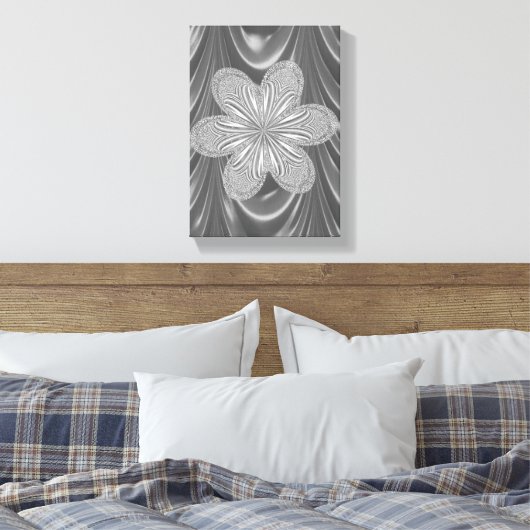 Stretched Canvas Print Moederdag Floral (Insitu (Slaapkamer))