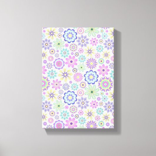 Stretched Canvas Print Moederdag Floral (Voorkant)