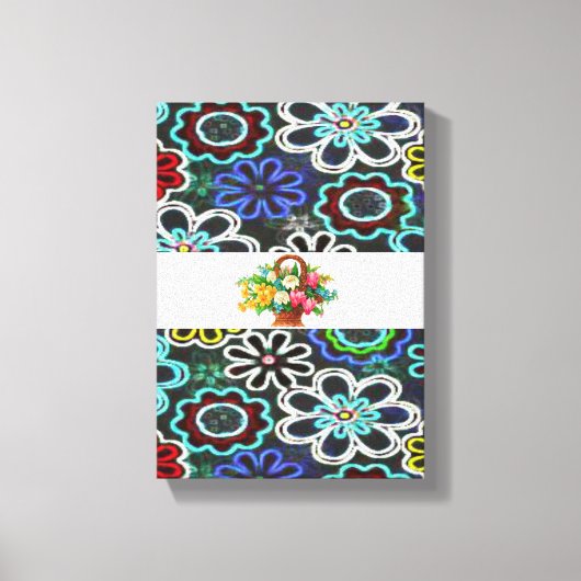 Stretched Canvas Print Moederdag Floral (Voorkant)