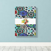Stretched Canvas Print Moederdag Floral (Insitu (Houten vloer))