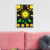 Stretched Canvas Print Moederdag Floral (Insitu (Woonkamer))