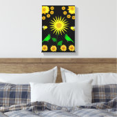 Stretched Canvas Print Moederdag Floral (Insitu (Slaapkamer))