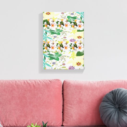 Stretched Canvas Print Moederdag Floral (Insitu (Woonkamer))