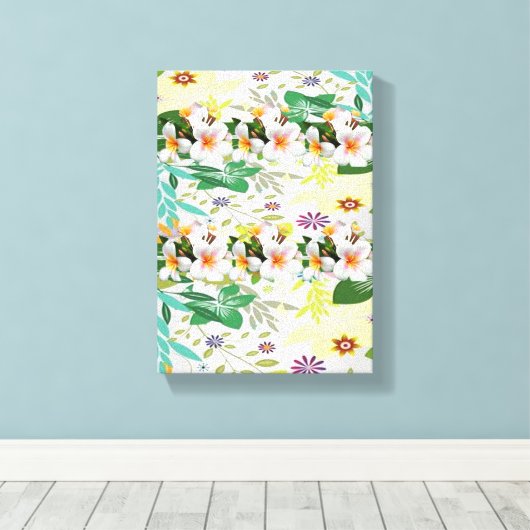 Stretched Canvas Print Moederdag Floral (Insitu (Houten vloer))