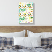 Stretched Canvas Print Moederdag Floral (Insitu (Slaapkamer))