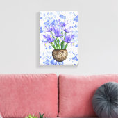 Stretched Canvas Print Moederdag Floral (Insitu (Woonkamer))