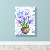 Stretched Canvas Print Moederdag Floral (Insitu (Houten vloer))