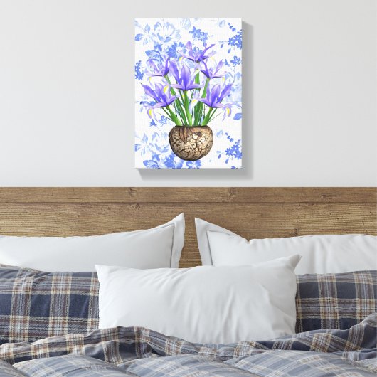 Stretched Canvas Print Moederdag Floral (Insitu (Slaapkamer))