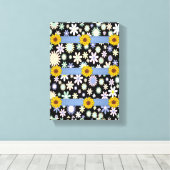 Stretched Canvas Print Moederdag Floral (Insitu (Houten vloer))