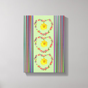 Stretched Canvas Print Moederdag Floral