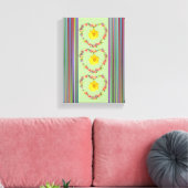 Stretched Canvas Print Moederdag Floral (Insitu (Woonkamer))