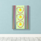 Stretched Canvas Print Moederdag Floral (Insitu (Houten vloer))
