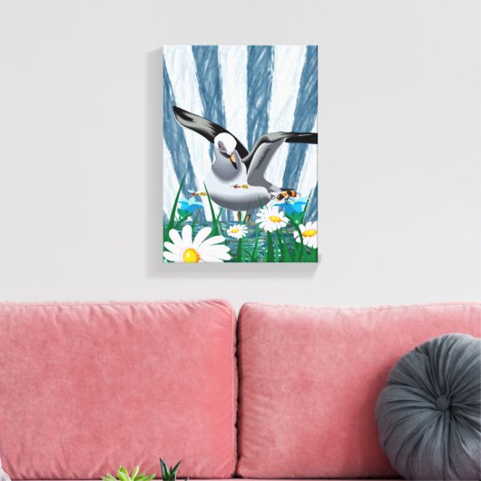 Stretched Canvas Print Moederdag Floral (Insitu (Woonkamer))