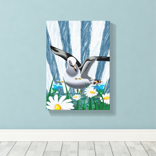 Stretched Canvas Print Moederdag Floral (Insitu (Houten vloer))