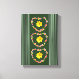 Stretched Canvas Print Moederdag Floral