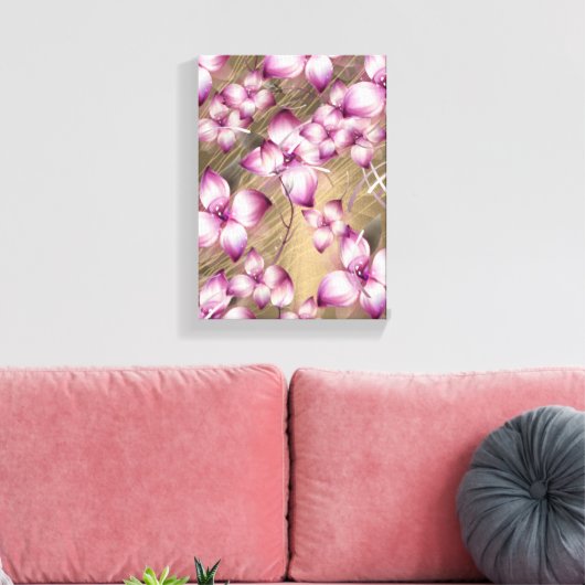 Stretched Canvas Print Moederdag Floral (Insitu (Woonkamer))