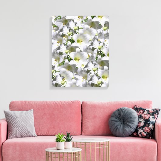 Stretched Canvas Print Moederdag Floral (Insitu (Woonkamer))