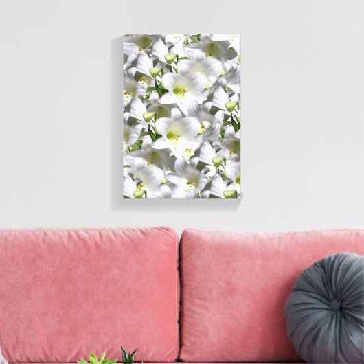 Stretched Canvas Print Moederdag Floral (Insitu (Woonkamer))