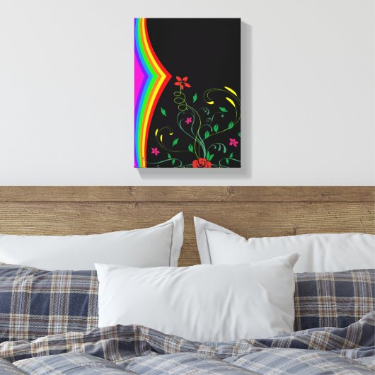 Stretched Canvas Print Moederdag Floral (Insitu (Slaapkamer))