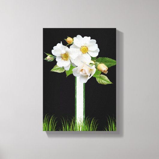 Stretched Canvas Print Moederdag Floral (Voorkant)