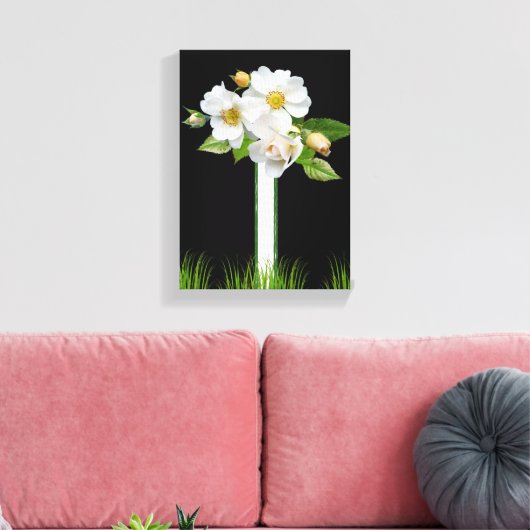 Stretched Canvas Print Moederdag Floral (Insitu (Woonkamer))