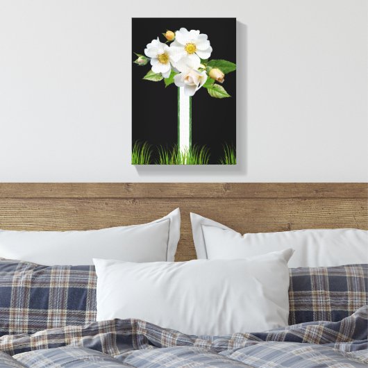 Stretched Canvas Print Moederdag Floral (Insitu (Slaapkamer))