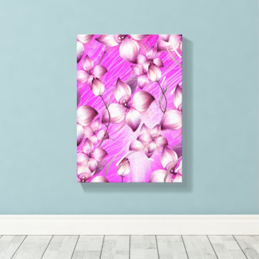 Stretched Canvas Print Moederdag Floral (Insitu (Houten vloer))