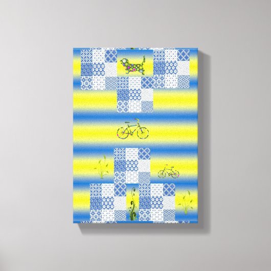 Stretched Canvas Print Moederdag Floral (Voorkant)
