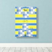 Stretched Canvas Print Moederdag Floral (Insitu (Houten vloer))