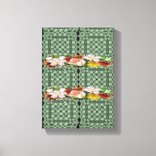Stretched Canvas Print Moederdag Floral (Voorkant)