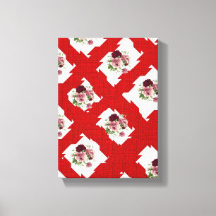 Stretched Canvas Print Moederdag Floral