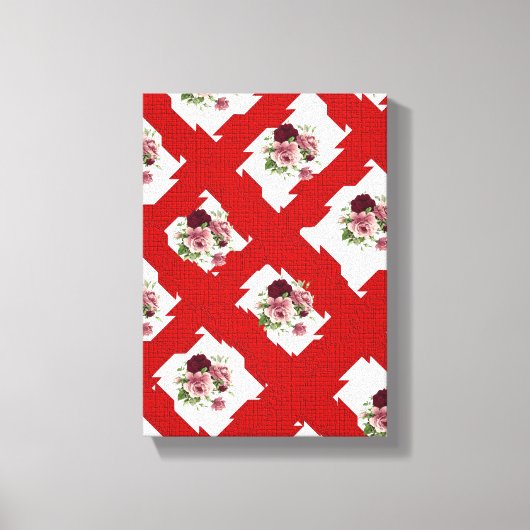 Stretched Canvas Print Moederdag Floral (Voorkant)