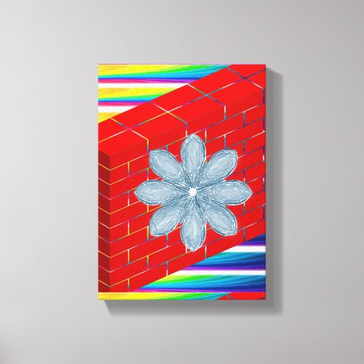 Stretched Canvas Print Moederdag Floral (Voorkant)