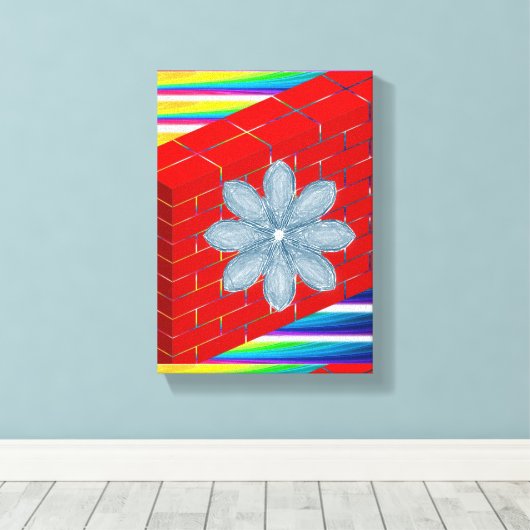 Stretched Canvas Print Moederdag Floral (Insitu (Houten vloer))