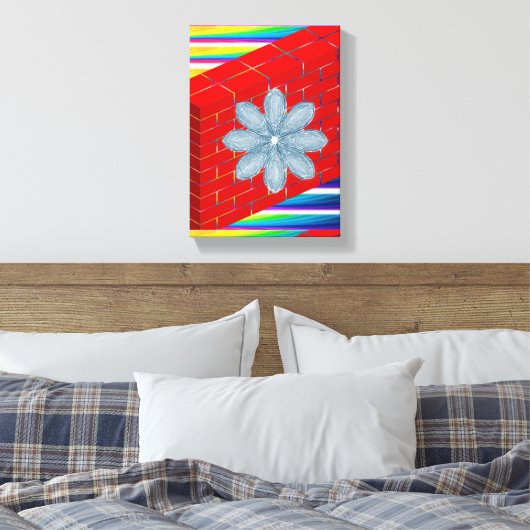 Stretched Canvas Print Moederdag Floral (Insitu (Slaapkamer))