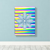 Stretched Canvas Print Moederdag Floral (Insitu (Houten vloer))