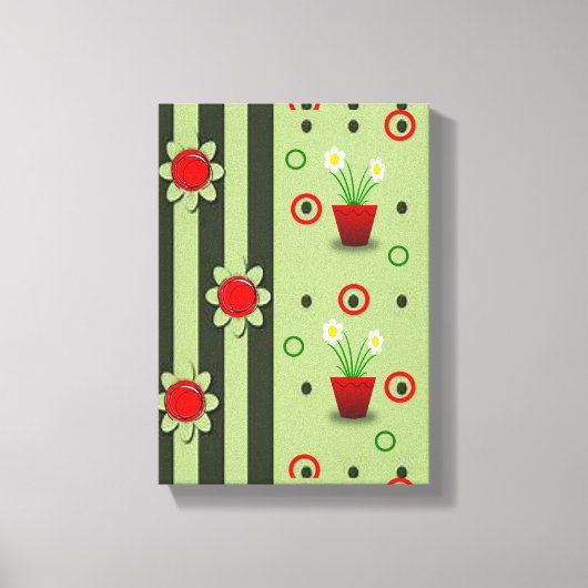 Stretched Canvas Print Moederdag Floral (Voorkant)