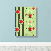 Stretched Canvas Print Moederdag Floral (Insitu (Houten vloer))