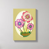 Stretched Canvas Print Moederdag Floral (Voorkant)