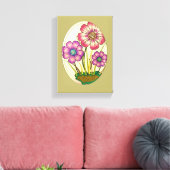 Stretched Canvas Print Moederdag Floral (Insitu (Woonkamer))