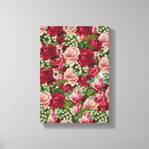 Stretched Canvas Print Moederdag Floral